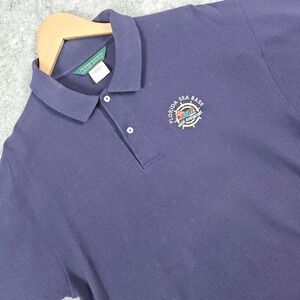 Florida Sea Base High Adventure Polo Shirt Men's Size XL Navy Blue Scouts BSA